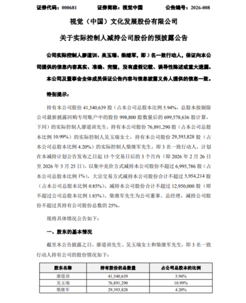 科德数控最新公告：控股股东、实际控制人、总经理自愿承诺特定期间不减持公司股份